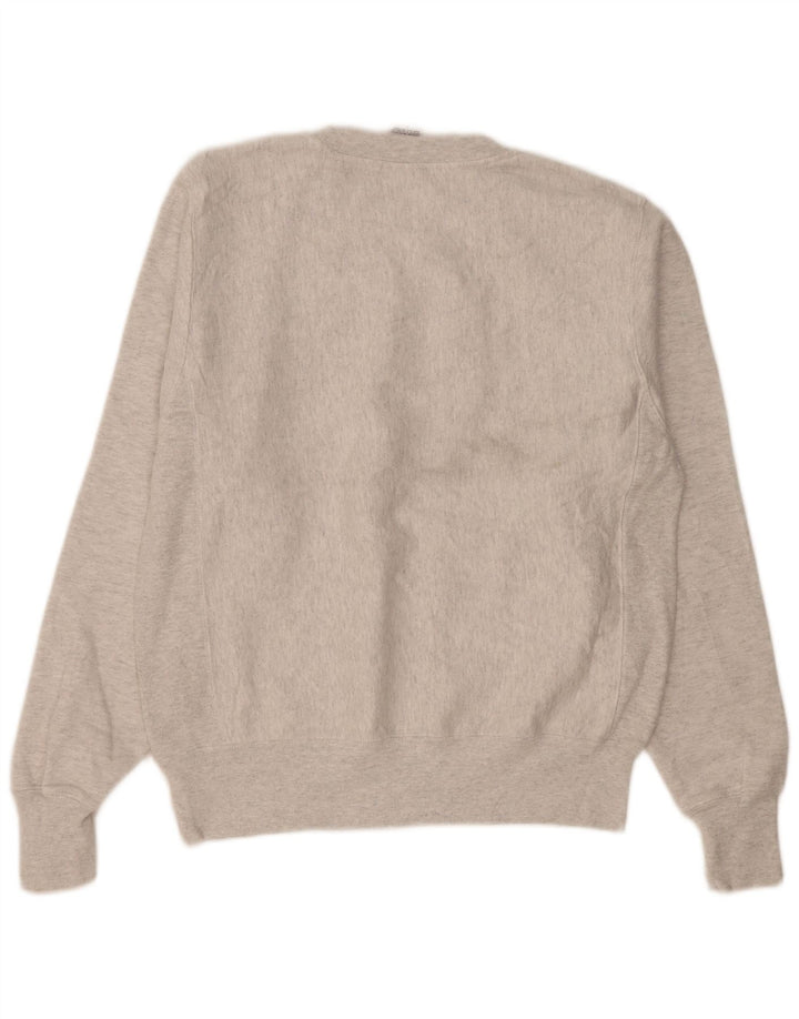 Champion moletom masculino gráfico jumper pequeno algodão cinza