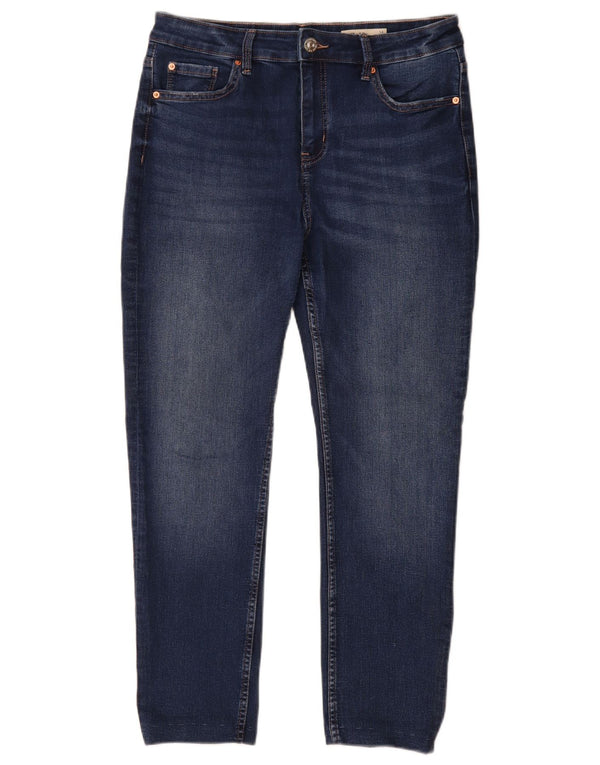 Marks & Spencer Feminino The Lily Slim Jeans Reino Unido 14 Grande W32 L26 Azul Algodão