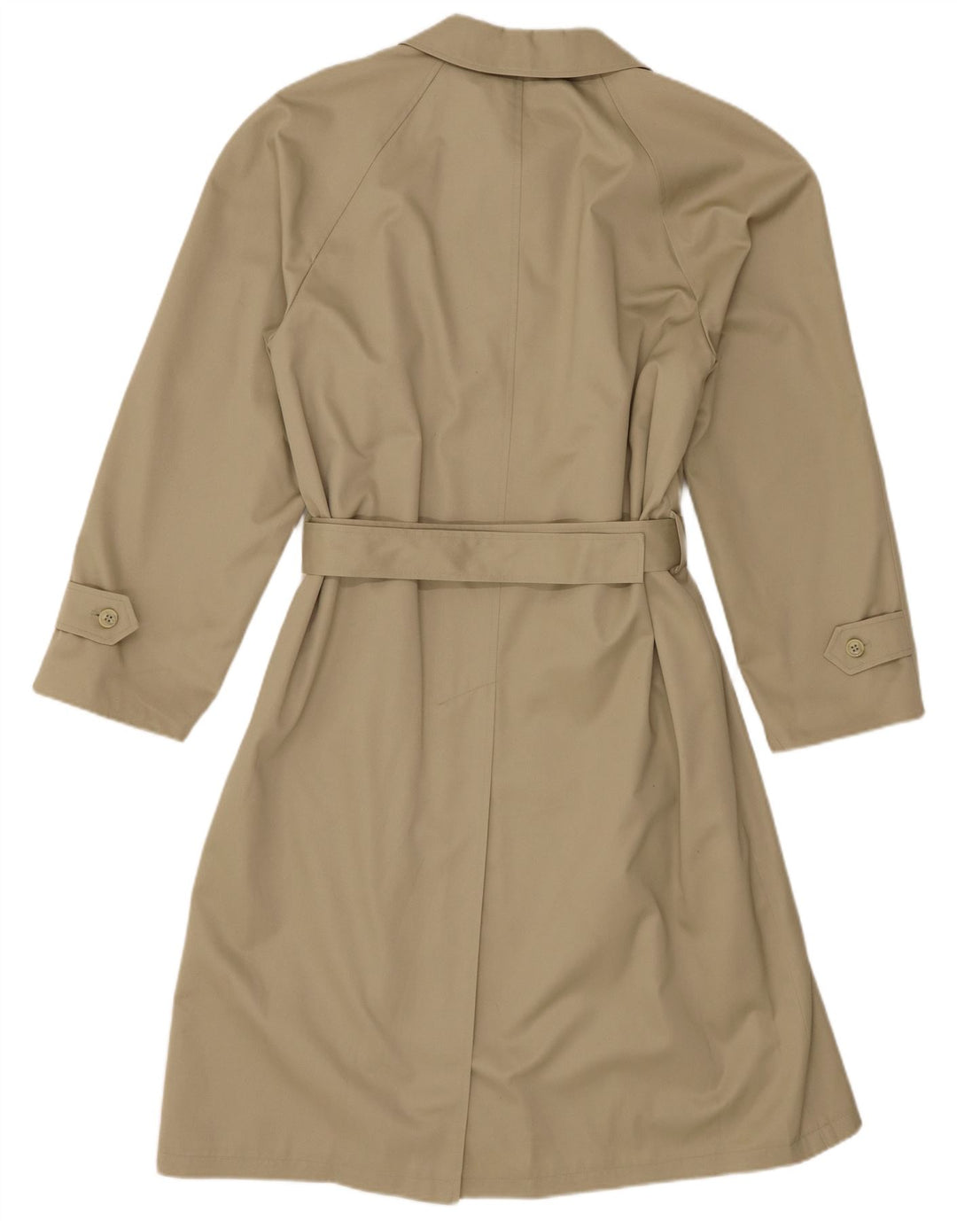 Trench Coat Vintage Masculino IT 46 Pequeno Poliéster Bege