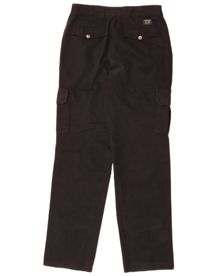Calça cargo reta masculina Lee W32 L34 algodão preto