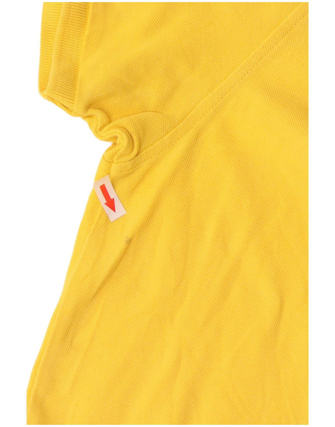 Camisa polo masculina Lyle & Scott de algodão amarelo médio
