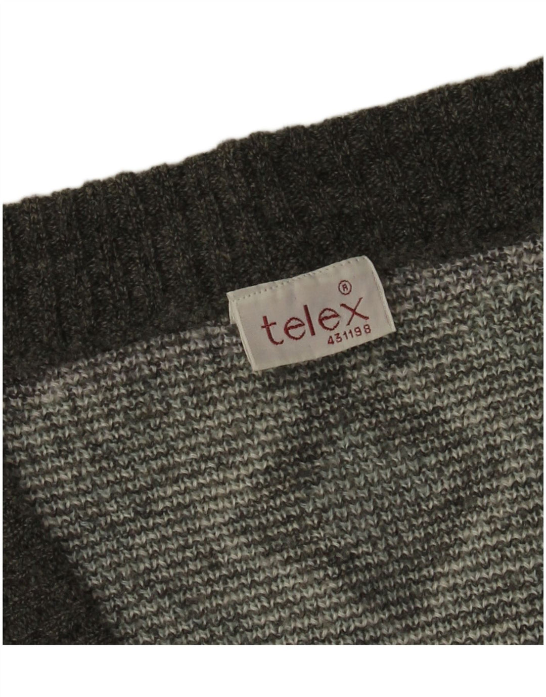 Suéter cardigã masculino vintage grande cinza Argyle/Diamante
