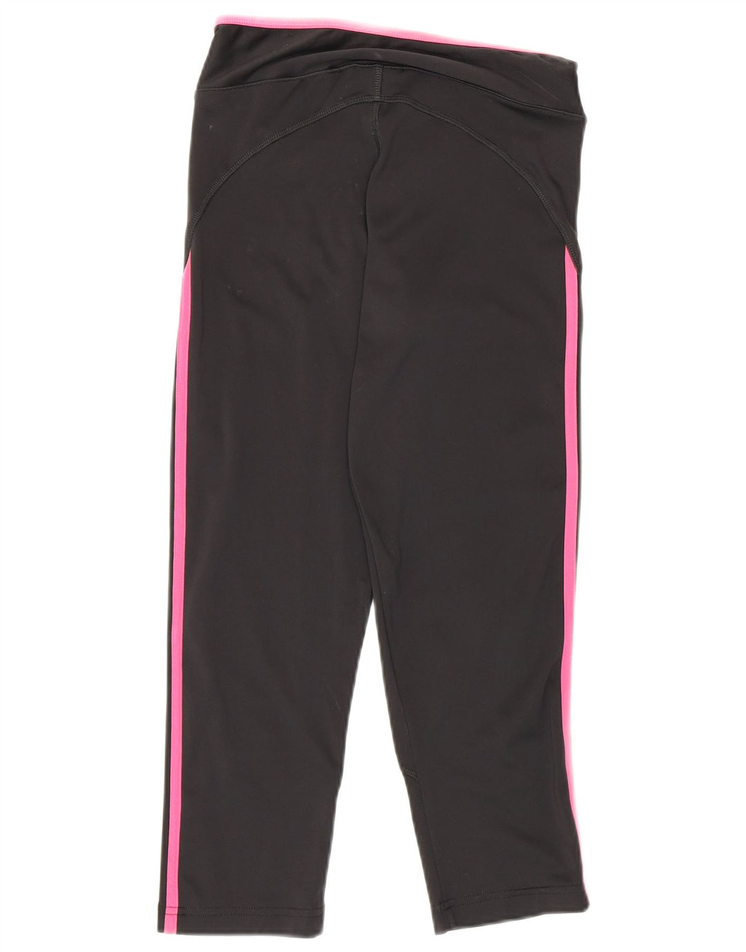 Adidas Womens Climalite Capri Leggings UK 8 Pequeno Poliéster Preto