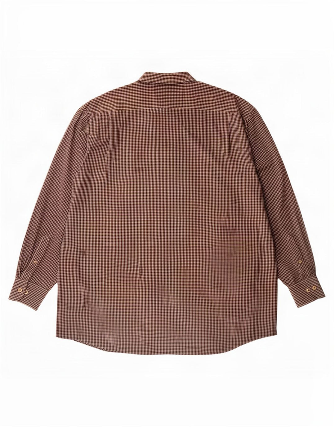 Camisa masculina Izod 3XL algodão guingão marrom