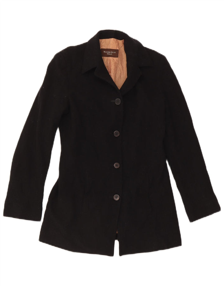 Jaqueta blazer feminina Massimo Dutti com 4 botões UE 38 pequena lã preta
