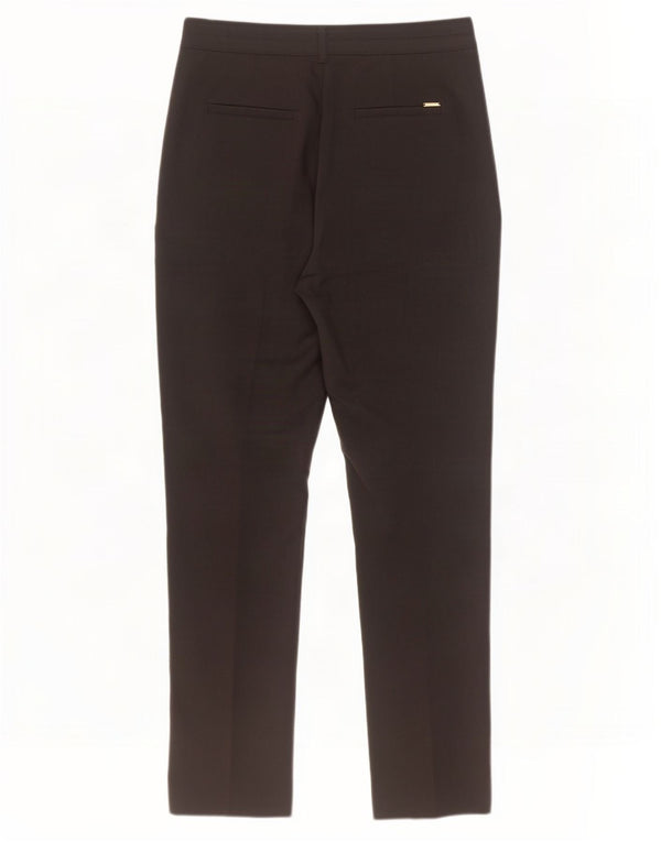 Calça casual feminina Marks & Spencer Per Una UK 12 média W32 L31 preta