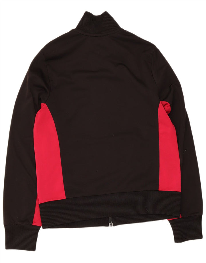 Puma Womens Tracksuit Top Jacket UK 14 Grande Preto Colourblock Poliéster