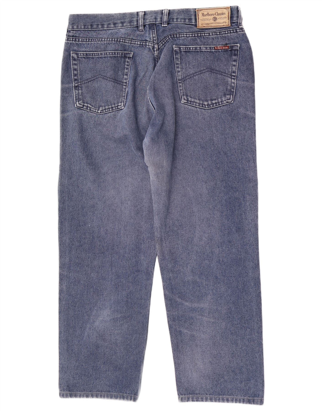Marlboro Classics Mens Jeans Soltos W38 L28 Azul Algodão
