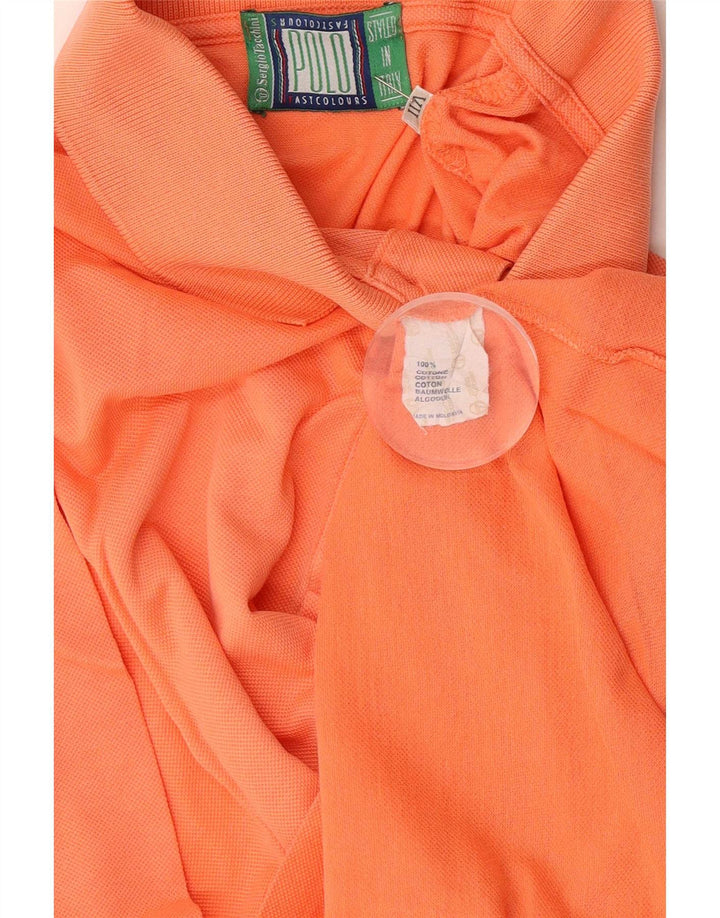 Camisa pólo masculina Sergio Tacchini XL laranja algodão