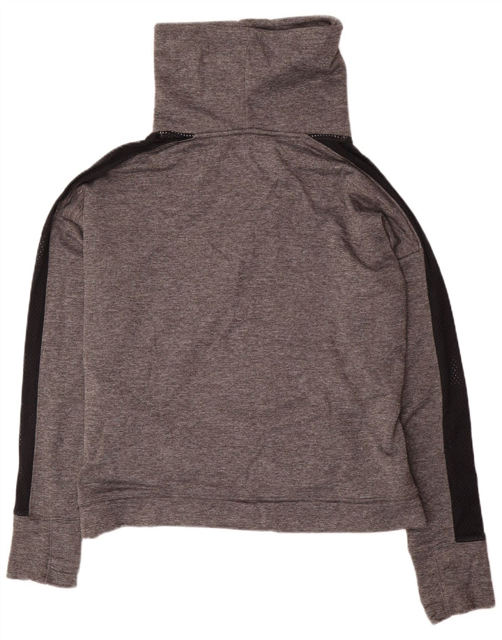 Under Armour feminino solto ajuste moletom jumper UK 16 grande poliéster cinza