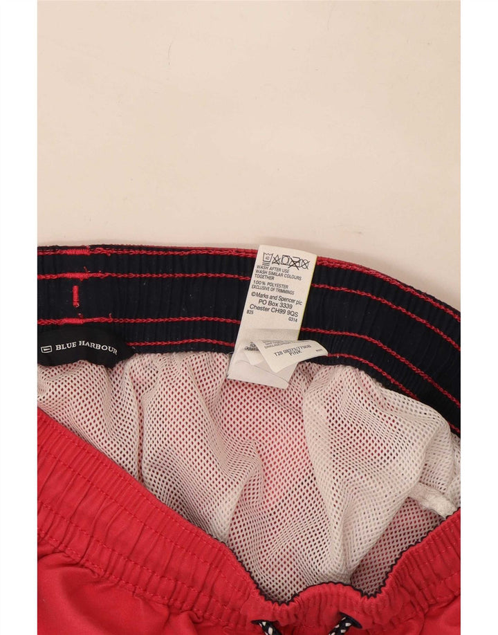 Shorts de natação masculino Marks & Spencer Blue Harbor poliéster rosa médio