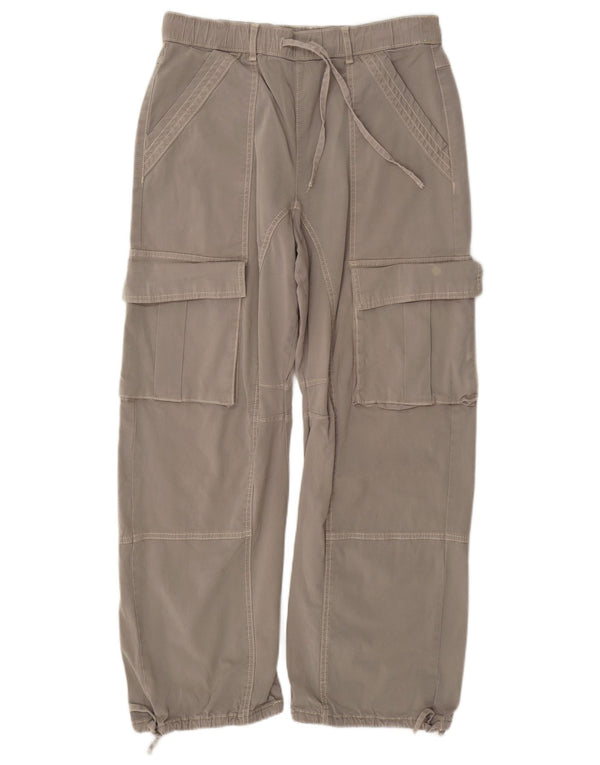 Calça cargo reta feminina Zara EU 38 pequena W28 L28 cinza