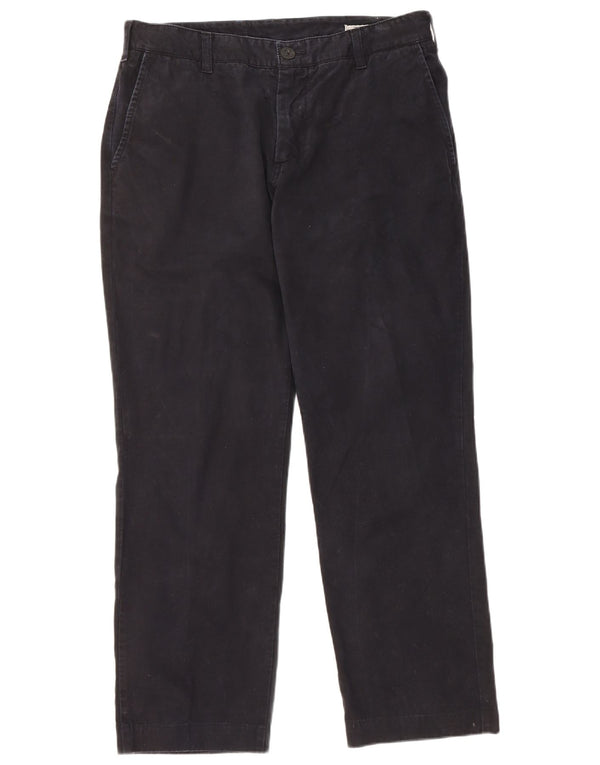 Calça chino reta masculina North Sails W34 L29 algodão azul marinho