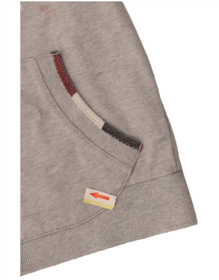 Jaqueta de treino gráfico NAPAPIJRI para meninos 9-10 anos algodão cinza