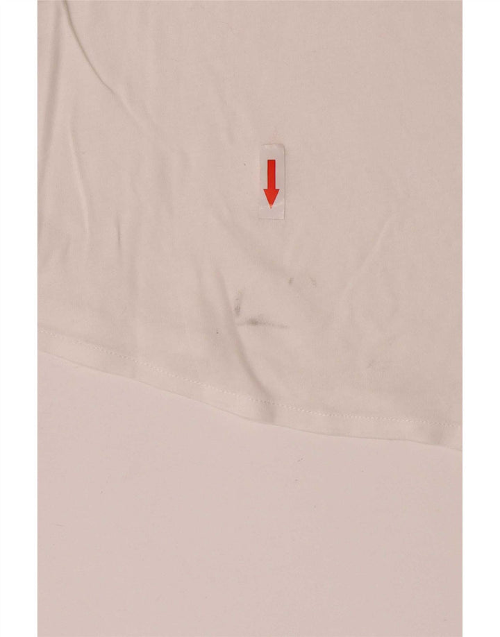 Blusa feminina Massimo Dutti transparente manga comprida Reino Unido 12 médio branco Lyocell