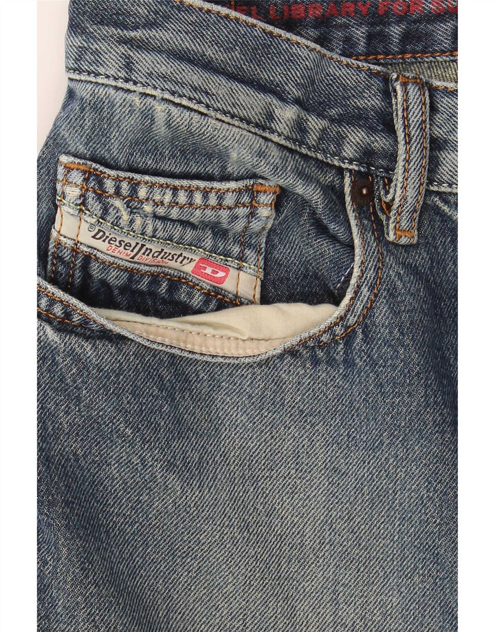 Jeans retos masculinos Diesel W32 L30 algodão azul