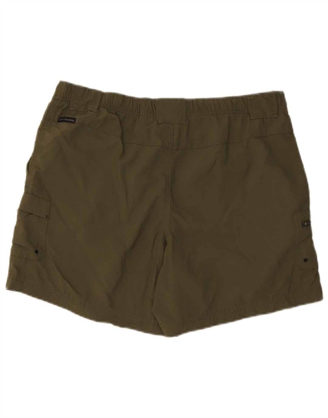 Columbia Mens Cargo Shorts Médio W32 Verde Poliéster