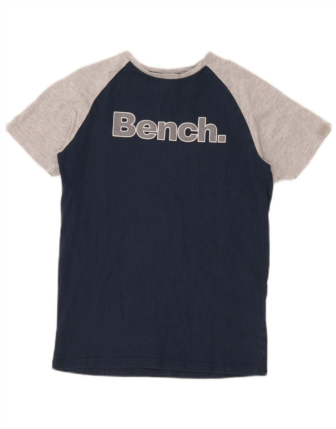 Camiseta gráfica BENCH Boys 11-12 anos azul marinho algodão colorblock