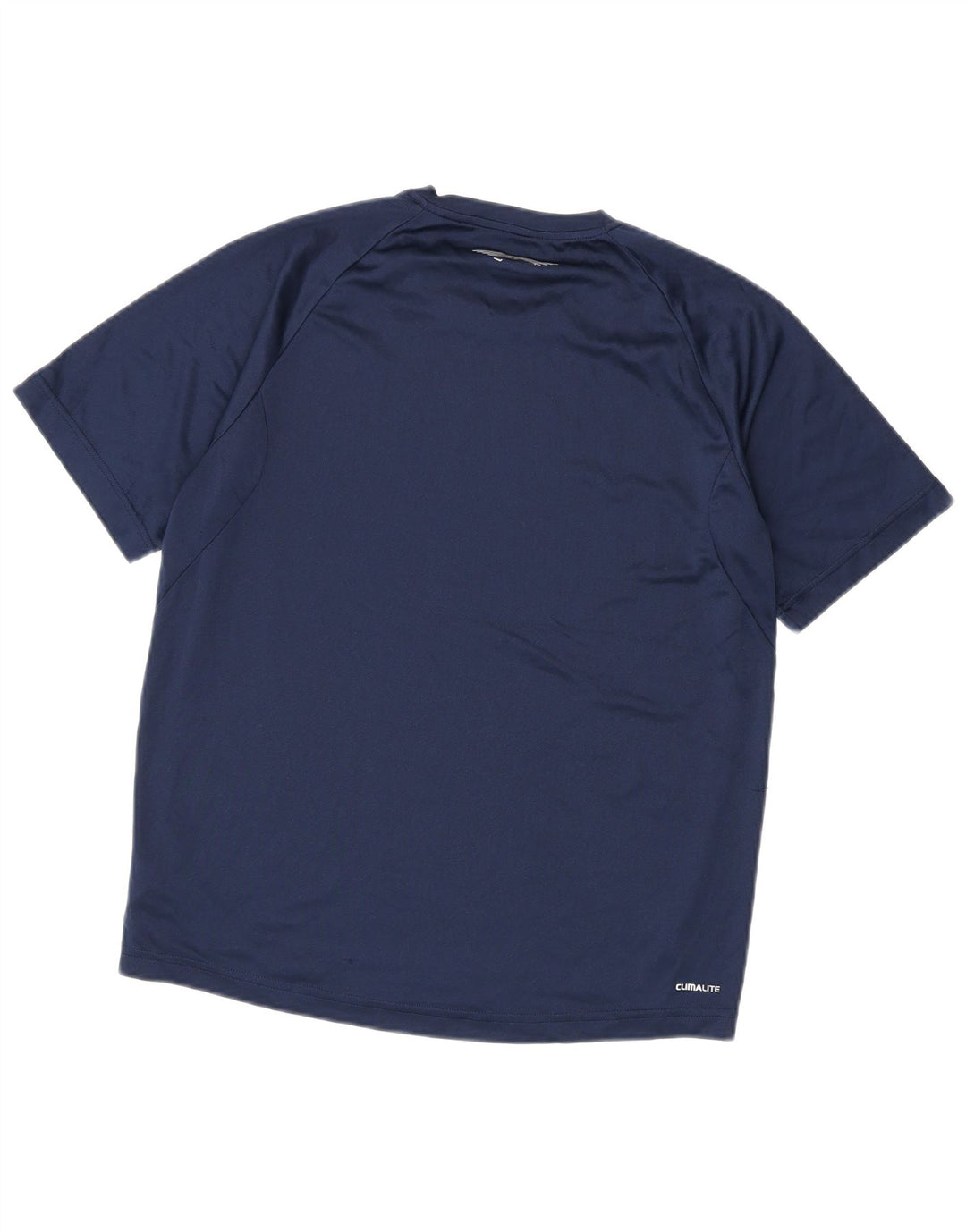 Camiseta masculina Adidas Climalite Top médio azul marinho poliéster