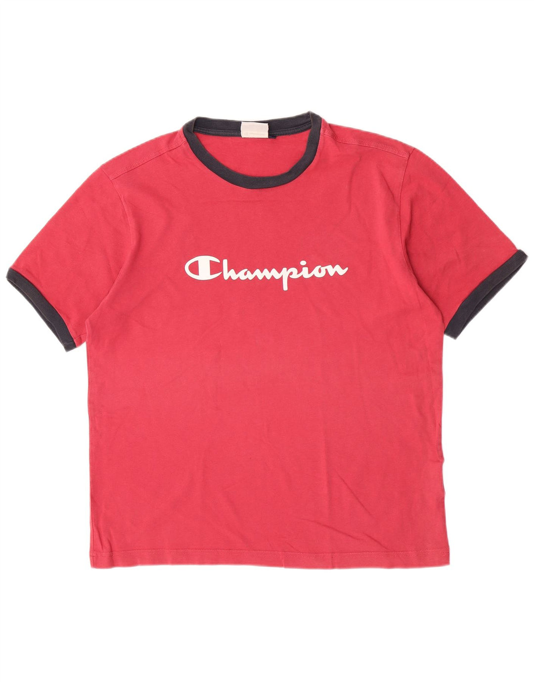 Camiseta masculina estampada Champion grande algodão vermelho