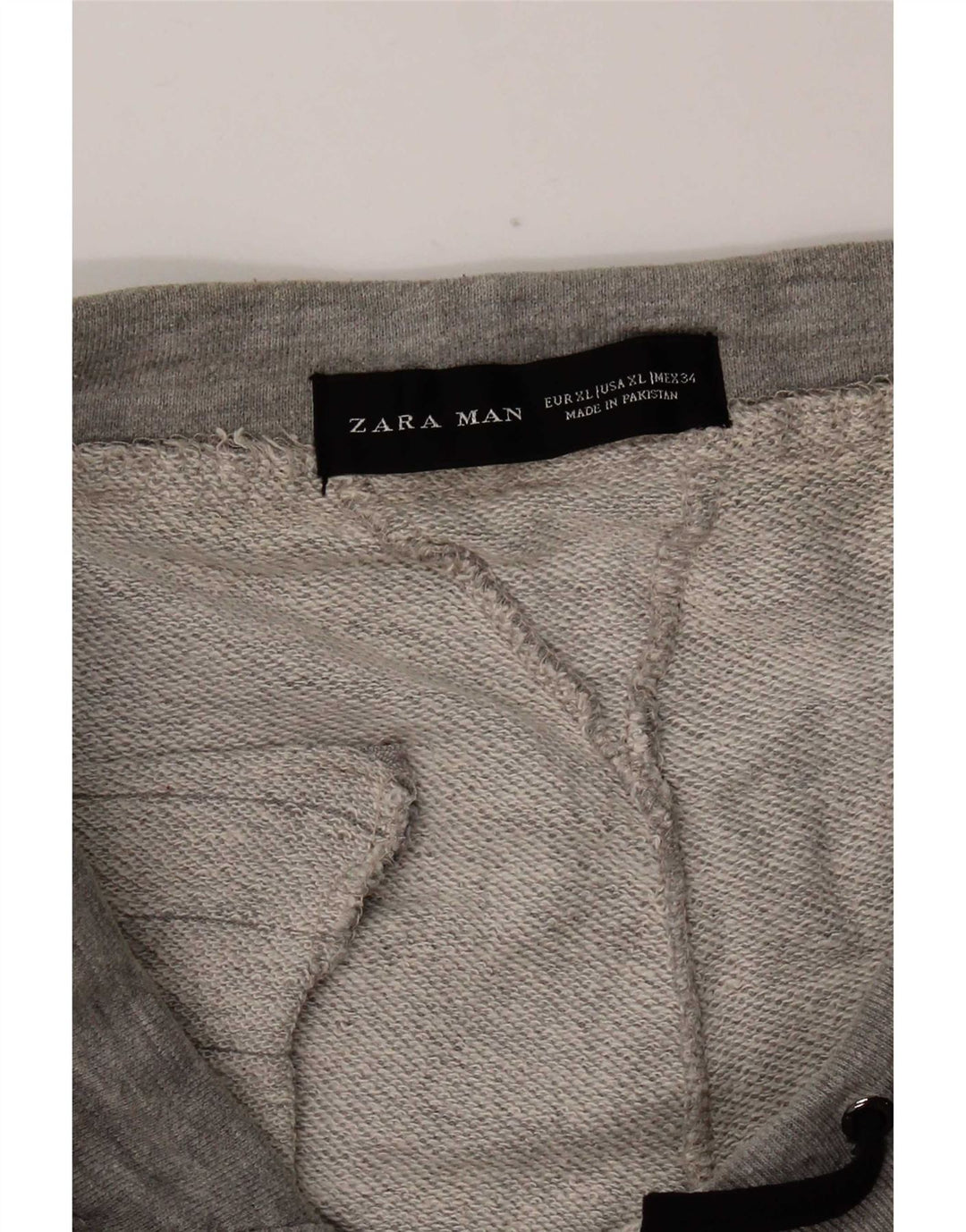 Calça de treino masculina Zara Joggers XL cinza algodão