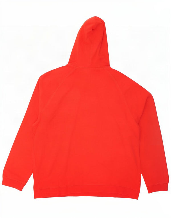 Nike Mens Graphic Hoodie Jumper UK 45/47 XL Algodão Vermelho