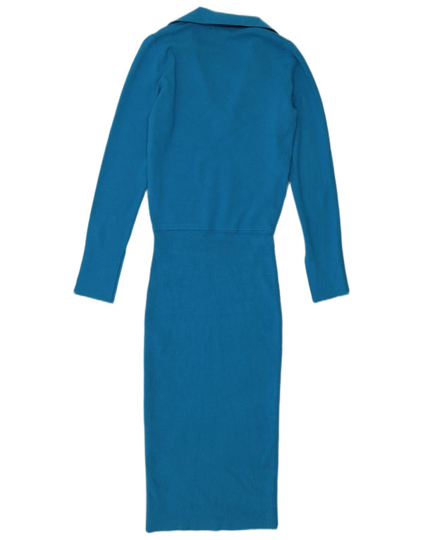 Vestido feminino Reiss Petite Bodycon Reino Unido 10 pequeno azul