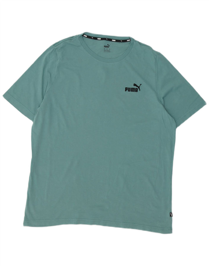 Camiseta masculina PUMA Top 2XL algodão azul