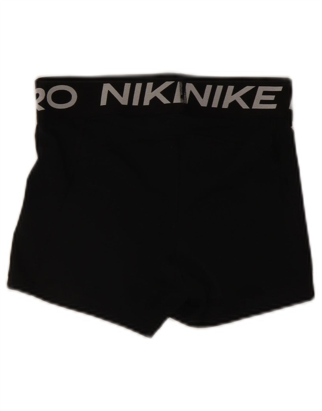 Shorts esportivos gráficos Nike Womens Dri Fit UK 10 pequeno poliéster preto