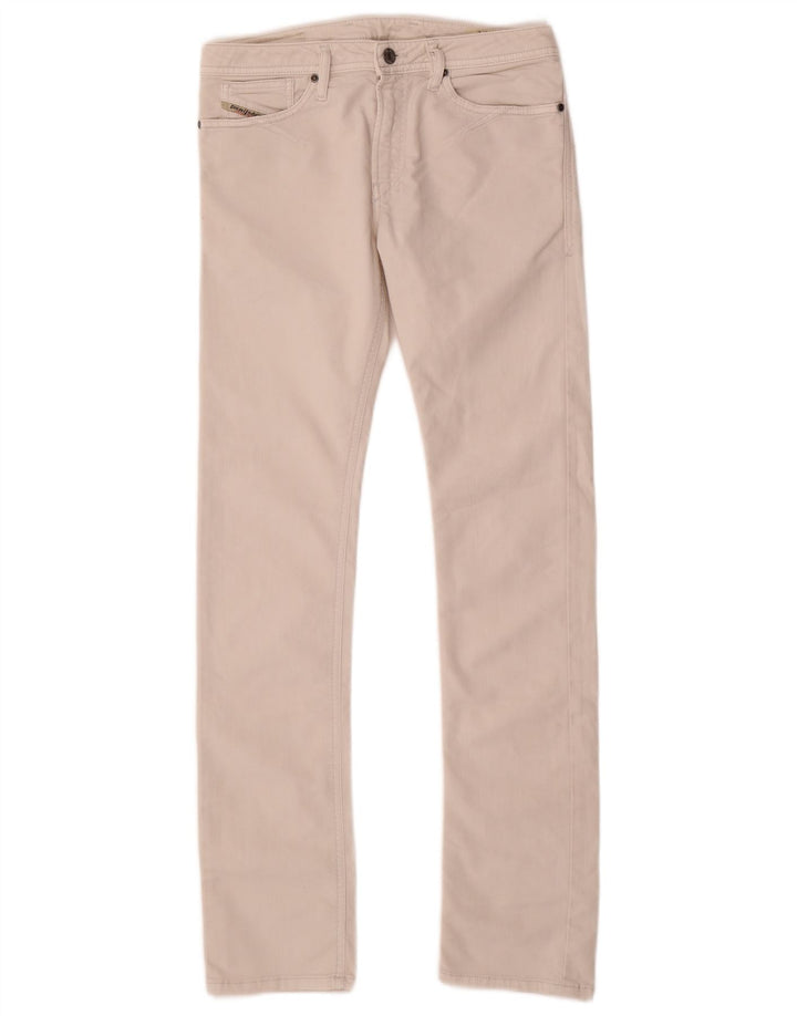 Jeans Slim Feminino Diesel W28 L32 Algodão Branco