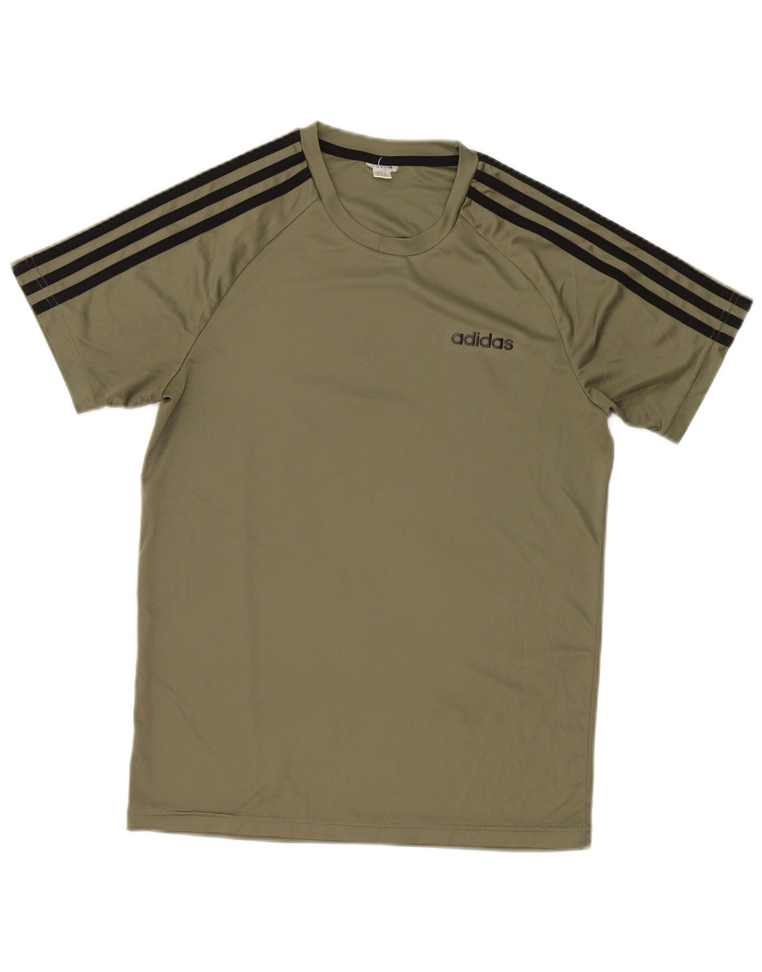 Adidas Mens Camiseta Top Pequeno Verde