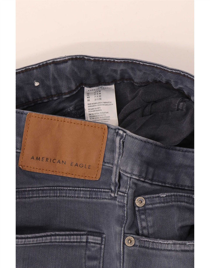 American Eagle Mens Jeans Slim W31 L30 Azul Algodão