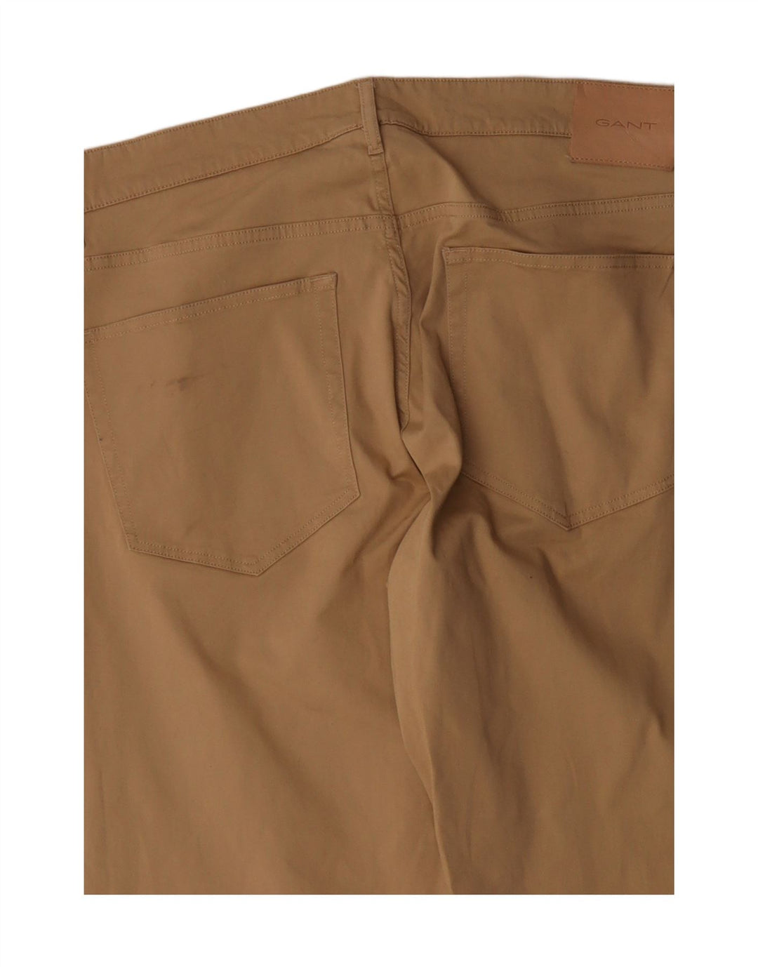 Gant Mens Slim Calça Casual W38 L31 Algodão Marrom