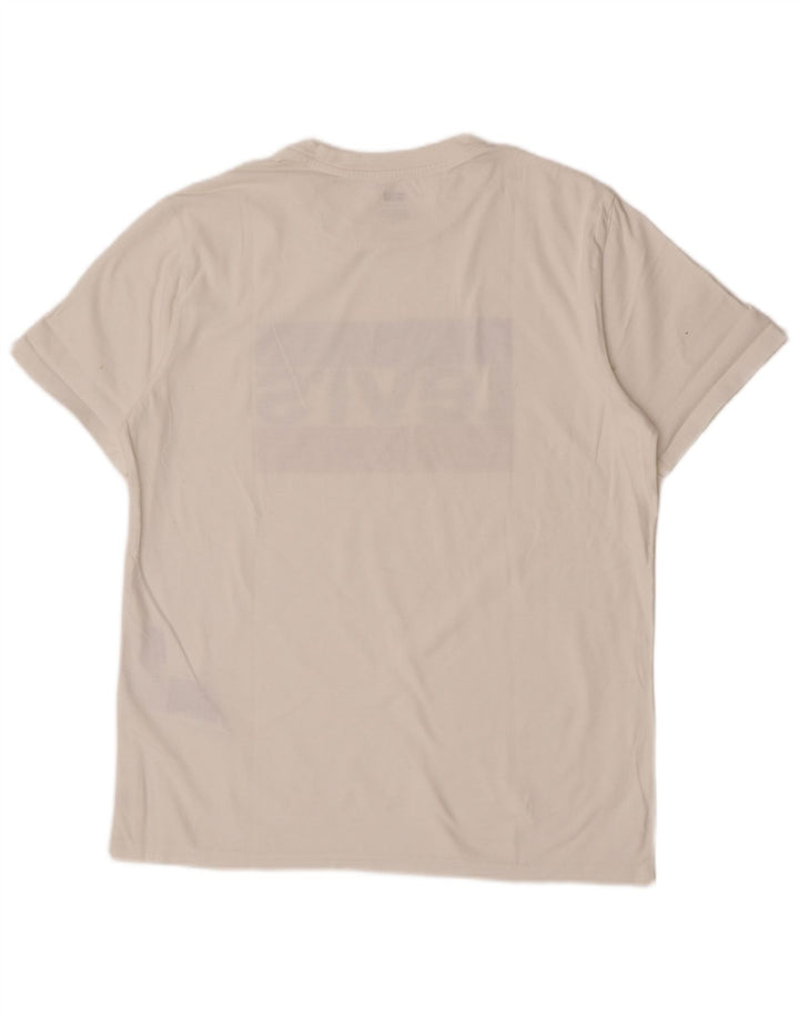 Camiseta gráfica masculina Levi's Top médio algodão branco