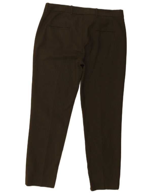 Calça Chino Cônica Feminina Zara Grande W30 L28 Algodão Cáqui