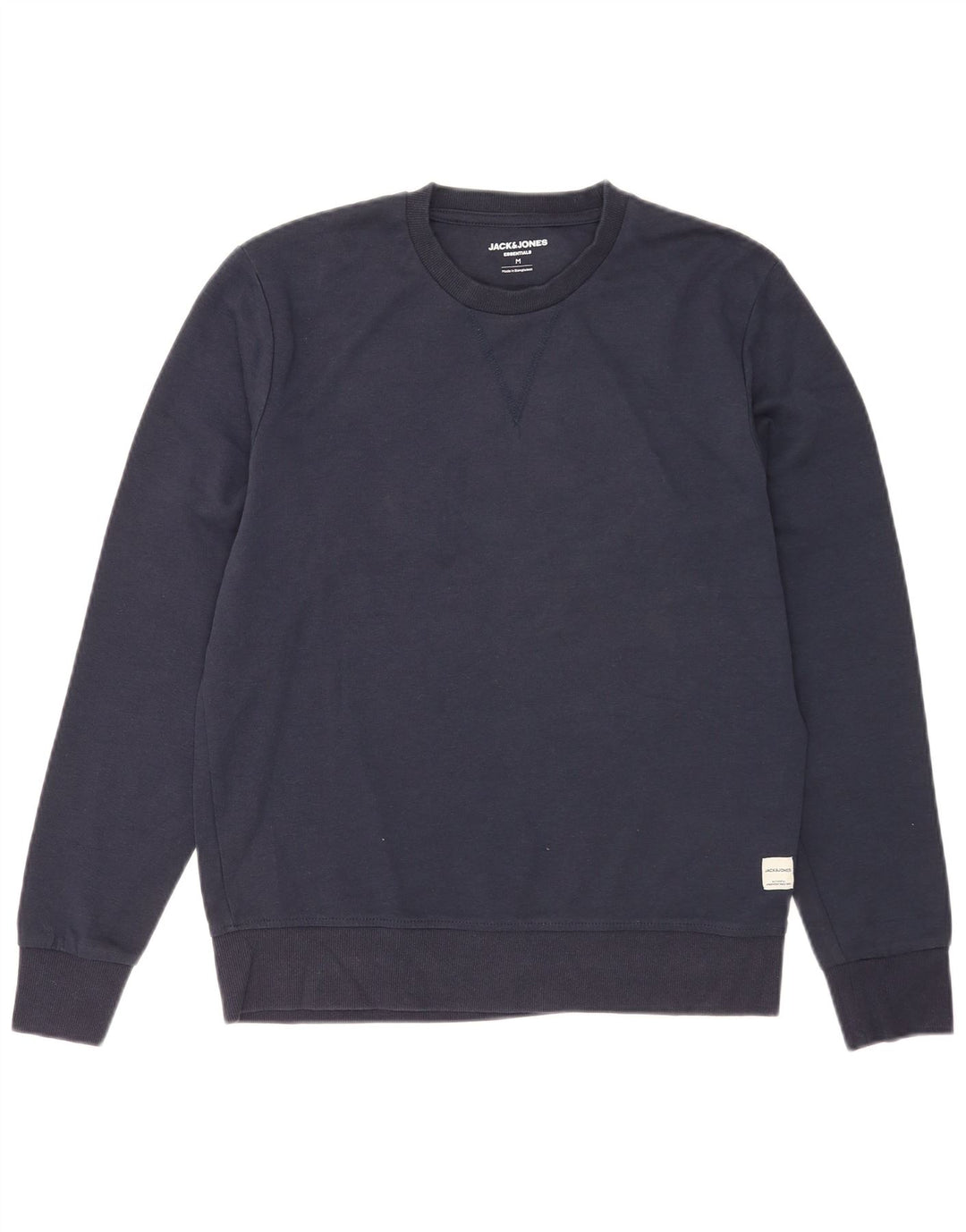 Jack & Jones moletom masculino jumper médio azul marinho algodão