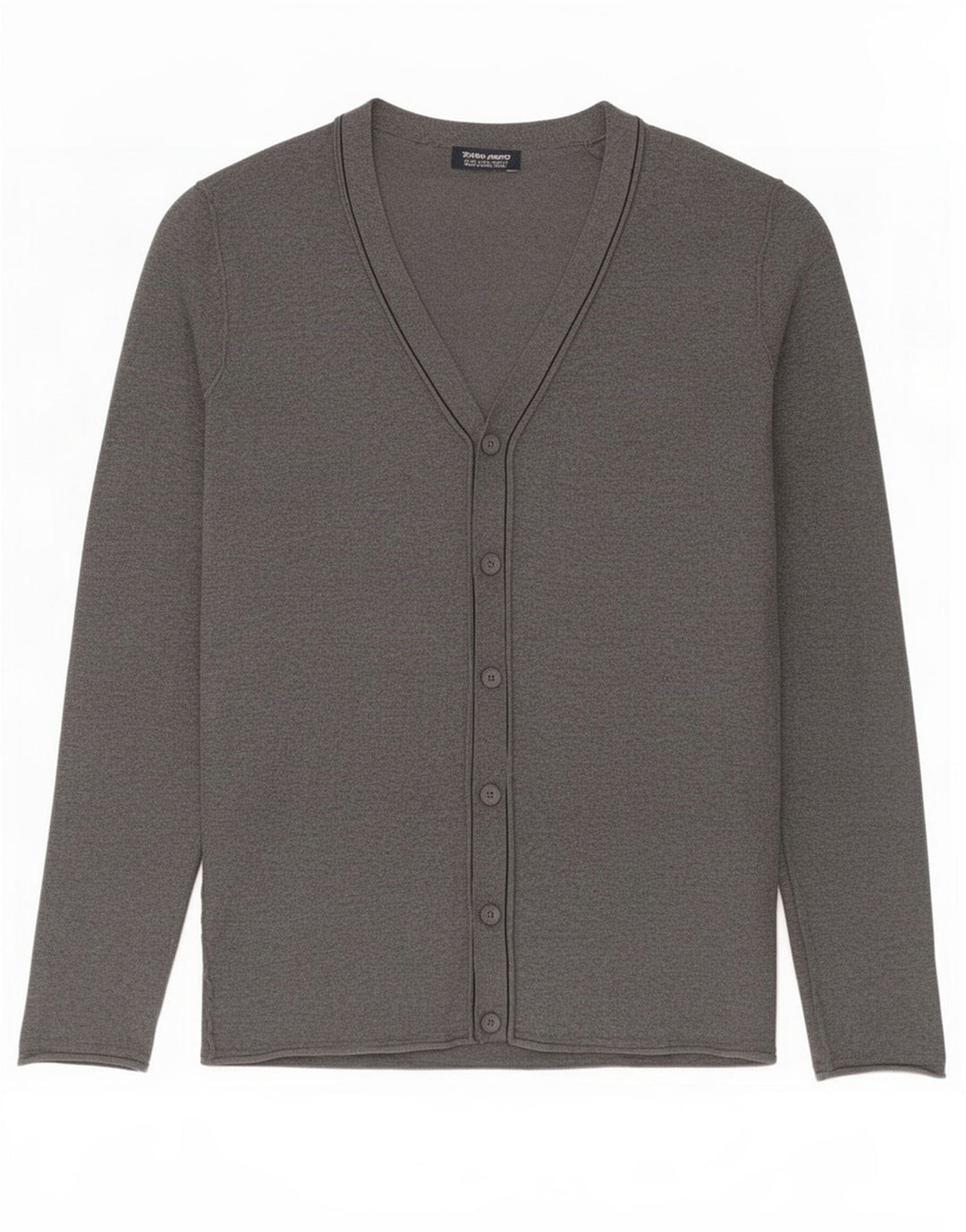 Suéter cardigã masculino Zara XL cinza