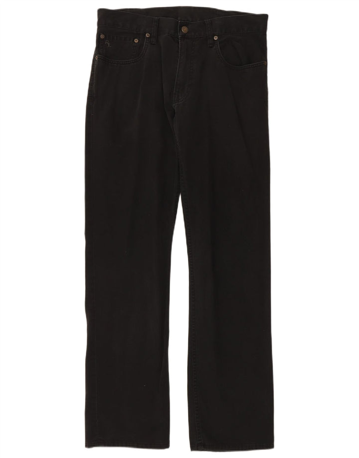 POLO RALPH LAUREN Jeans reto masculino W32 L32 algodão preto