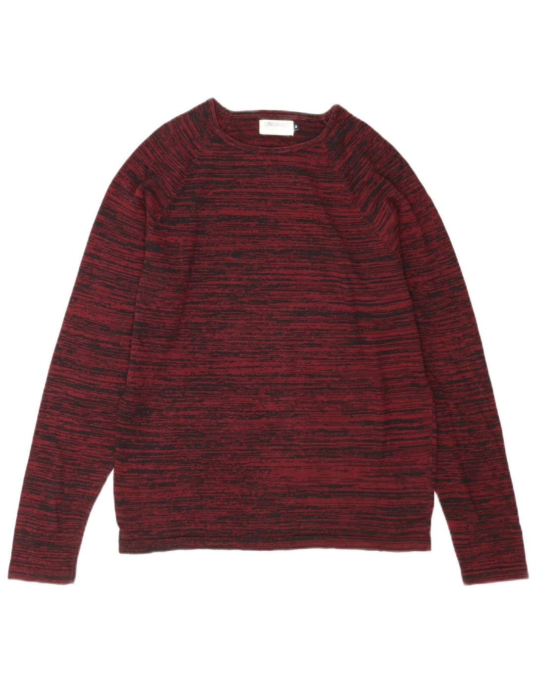 Suéter masculino Jack & Jones com gola redonda listrado médio vinho