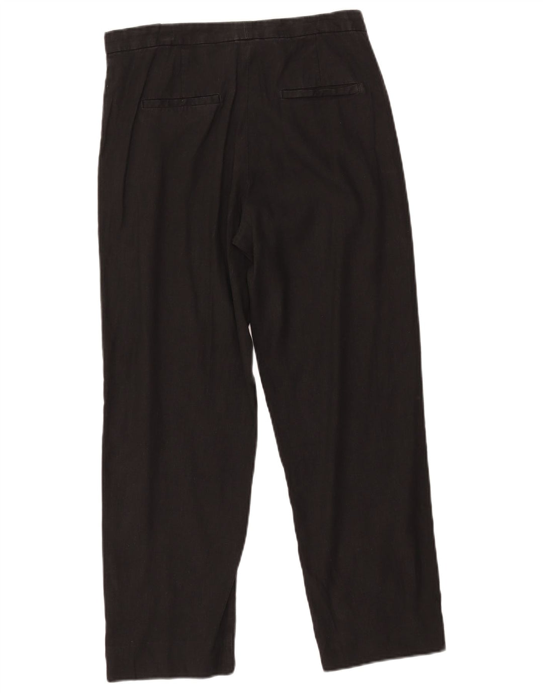 Calça Chino Feminina Massimo Dutti EU 38 Pequeno W28 L25 Linho Preto