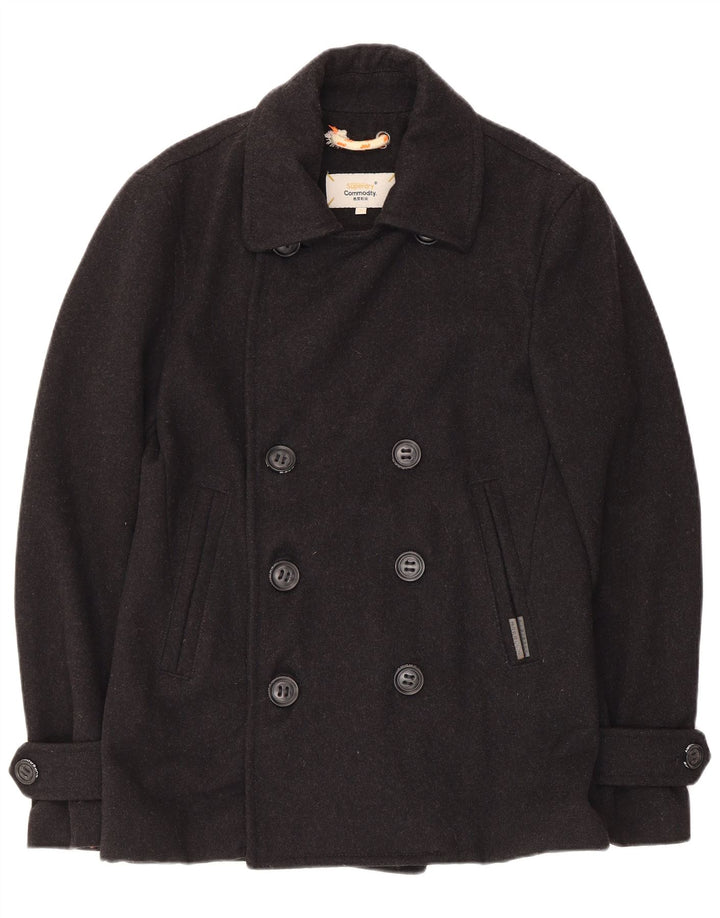 Casaco masculino Superdry Pea UK 38 lã preta média