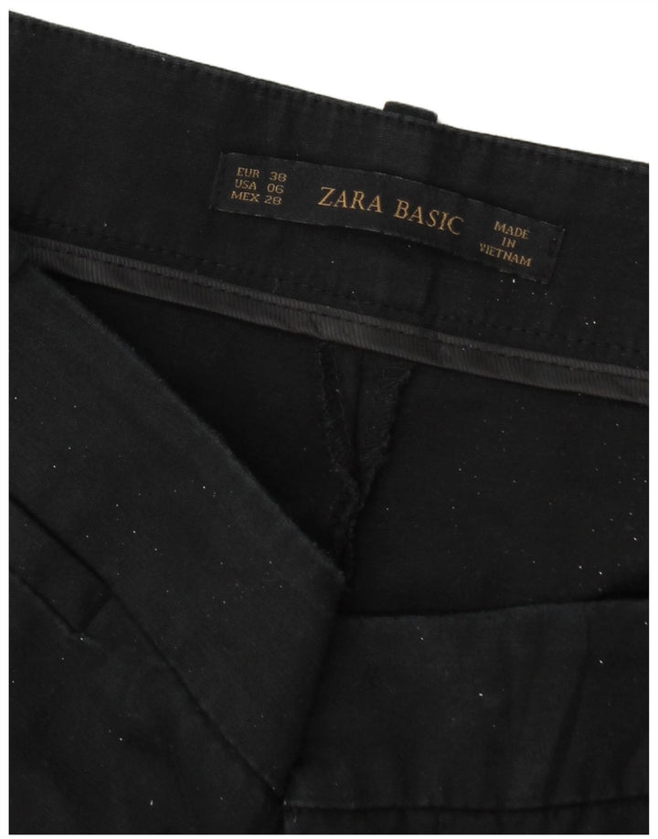 Zara Calça Chino Feminina Slim EU 38 Médio W28 L26 Azul Marinho