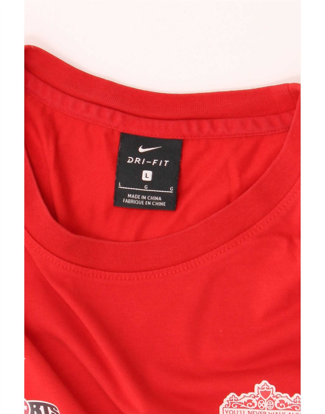 Camiseta Nike Masculina Liverpool Graphic Top Grande Algodão Vermelho