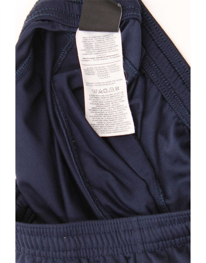 Shorts esportivos masculinos Nike Regular Fit grandes de poliéster azul marinho