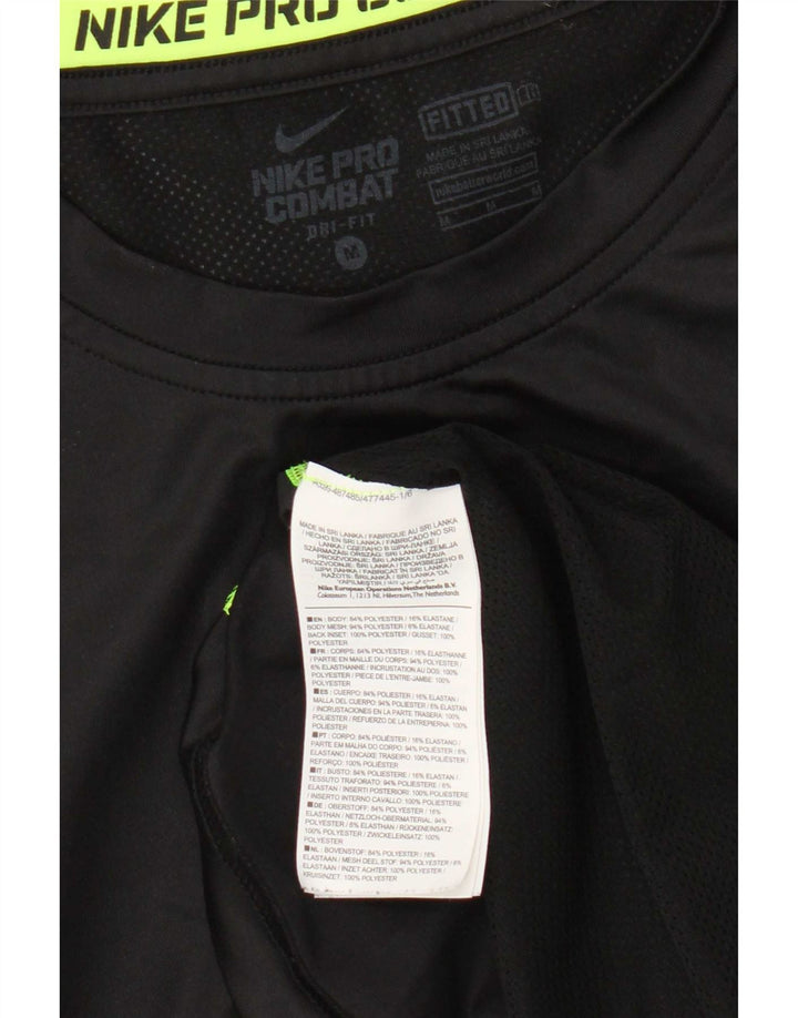 Colete Nike Masculino Dri Fit Top Médio Preto Colourblock Poliéster