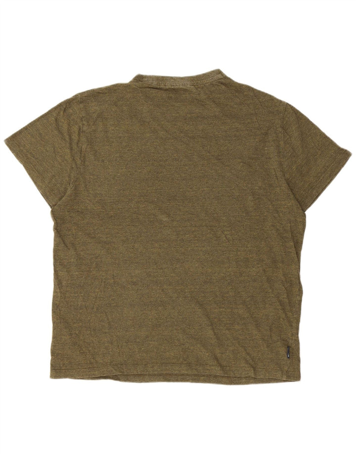 Camiseta masculina Superdry Top 2XL algodão listrado cáqui