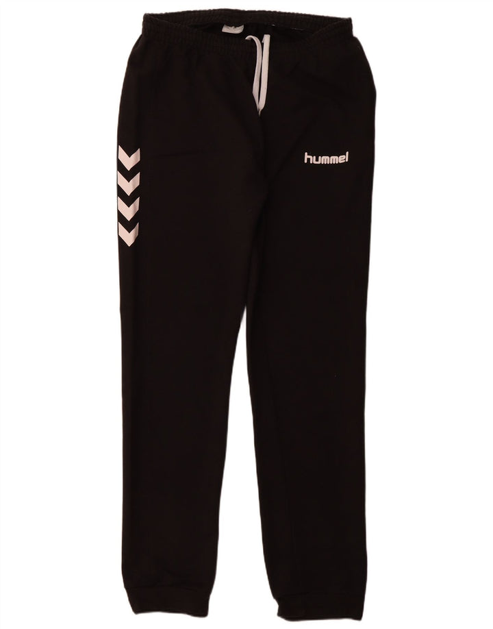 HUMMEL Calça esportiva masculina gráfica joggers grande algodão preto