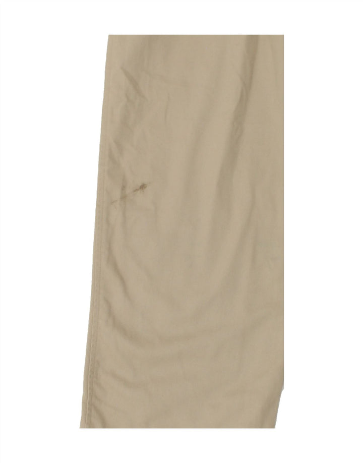 EDDIE BAUER Mens Straight Chino Trousers W32 L23 Beige Cotton Vintage Eddie Bauer and Second-Hand Eddie Bauer from Messina Hembry 