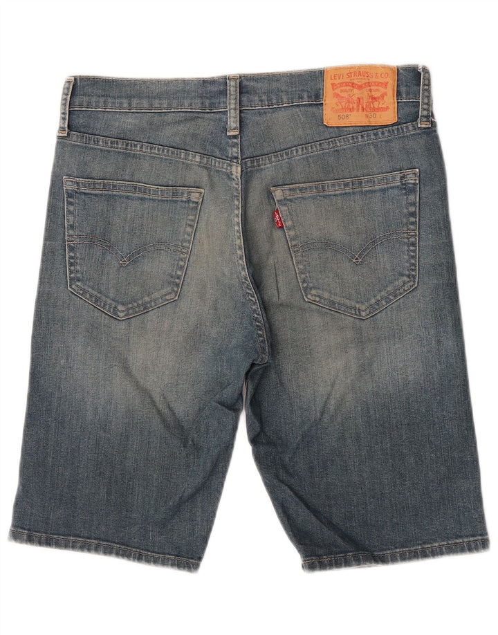 Shorts jeans masculino 508 Levi's W30 algodão azul médio