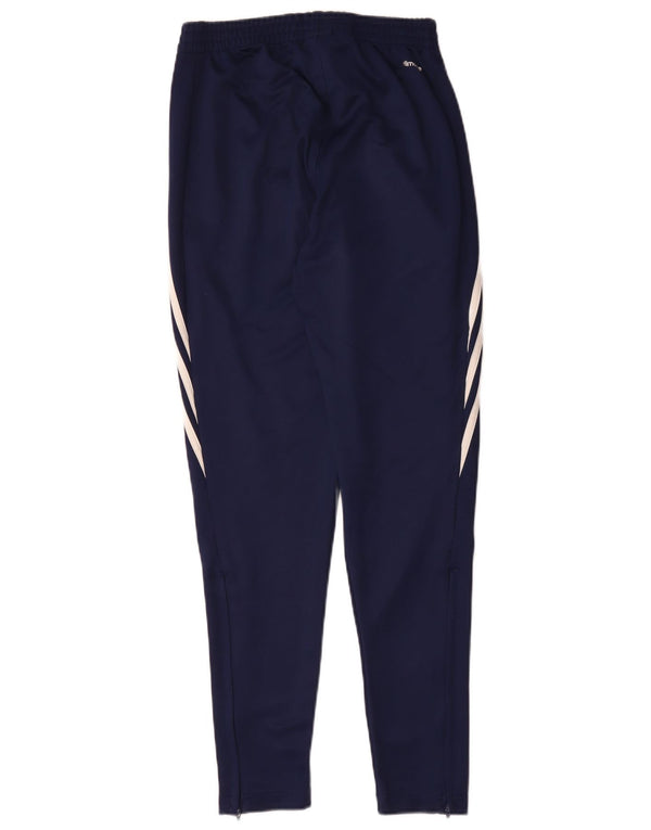 Calças de treino Adidas Mens Climalite XS azul marinho poliéster